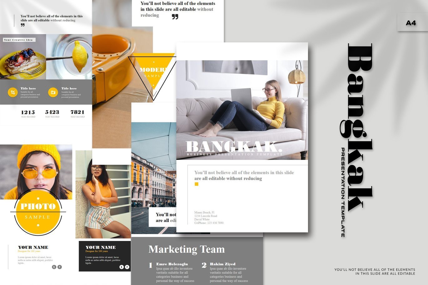 Bangkak - A4 Powerpoint Template
