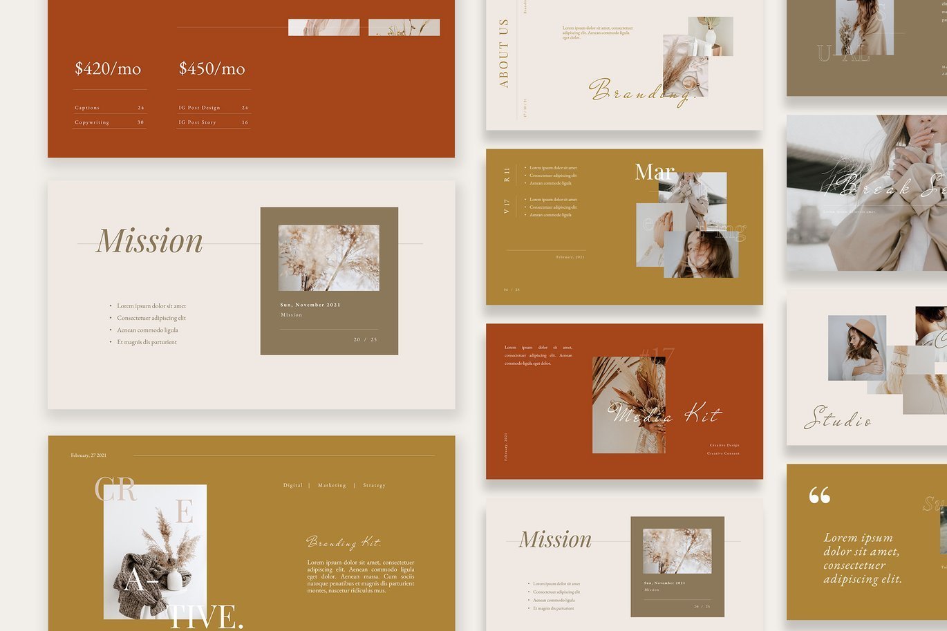 Beauty Minimalist Branding Kit Presentation