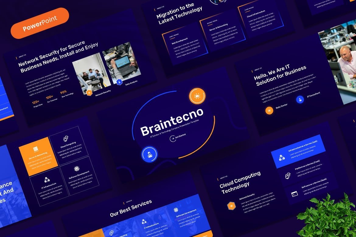 IT Solution & Technology Company PowerPoint