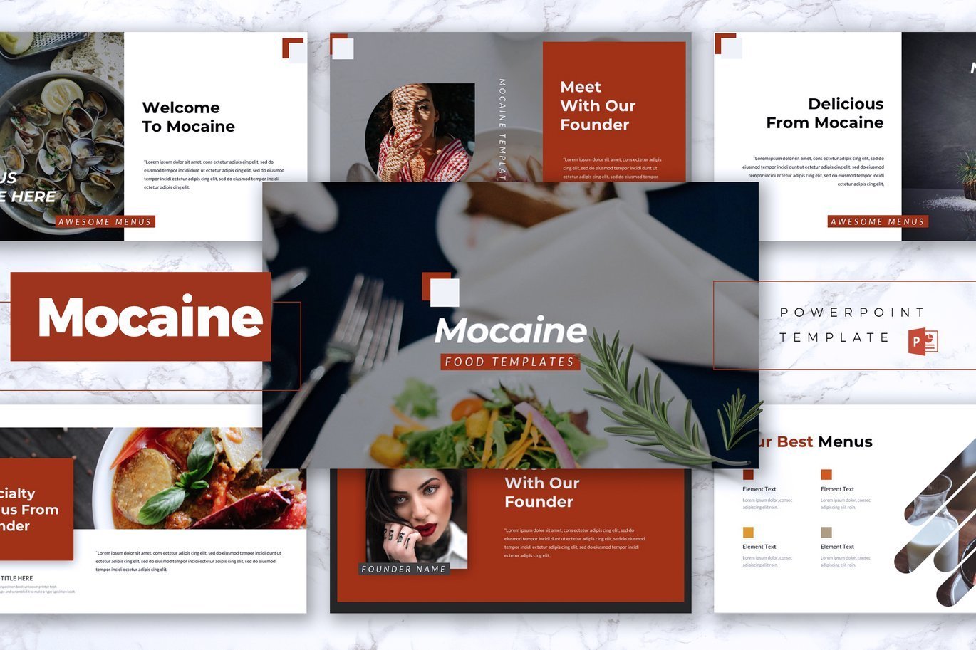 MOCAINE - Restaurant & Food Powerpoint Template
