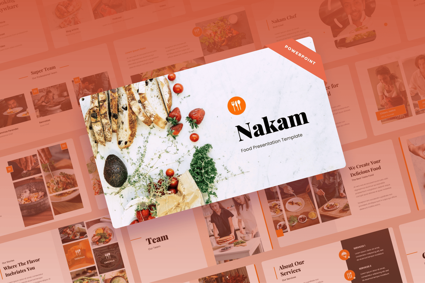 Nakam - Food & Restaurant Power Point Presentation