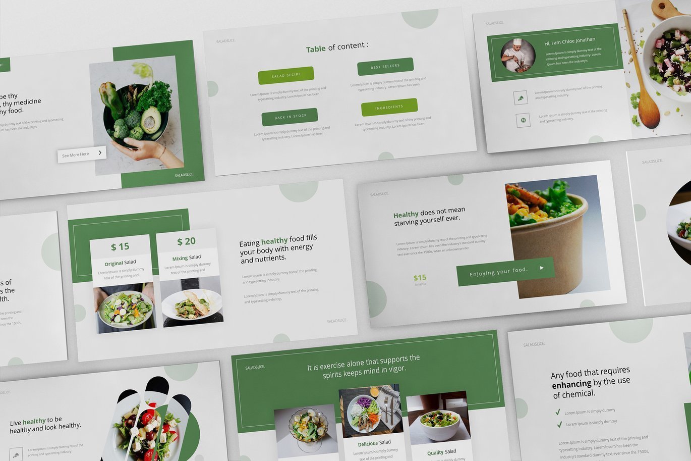 Saladslice Powerpoint Presentation Template