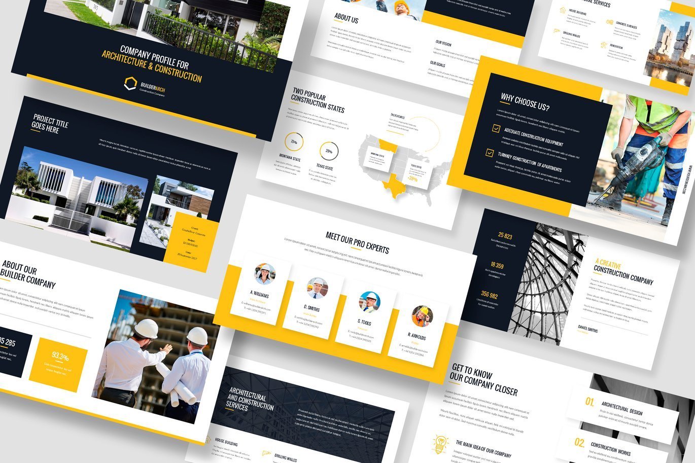 BuilderArch – Construction Company Profile PPT