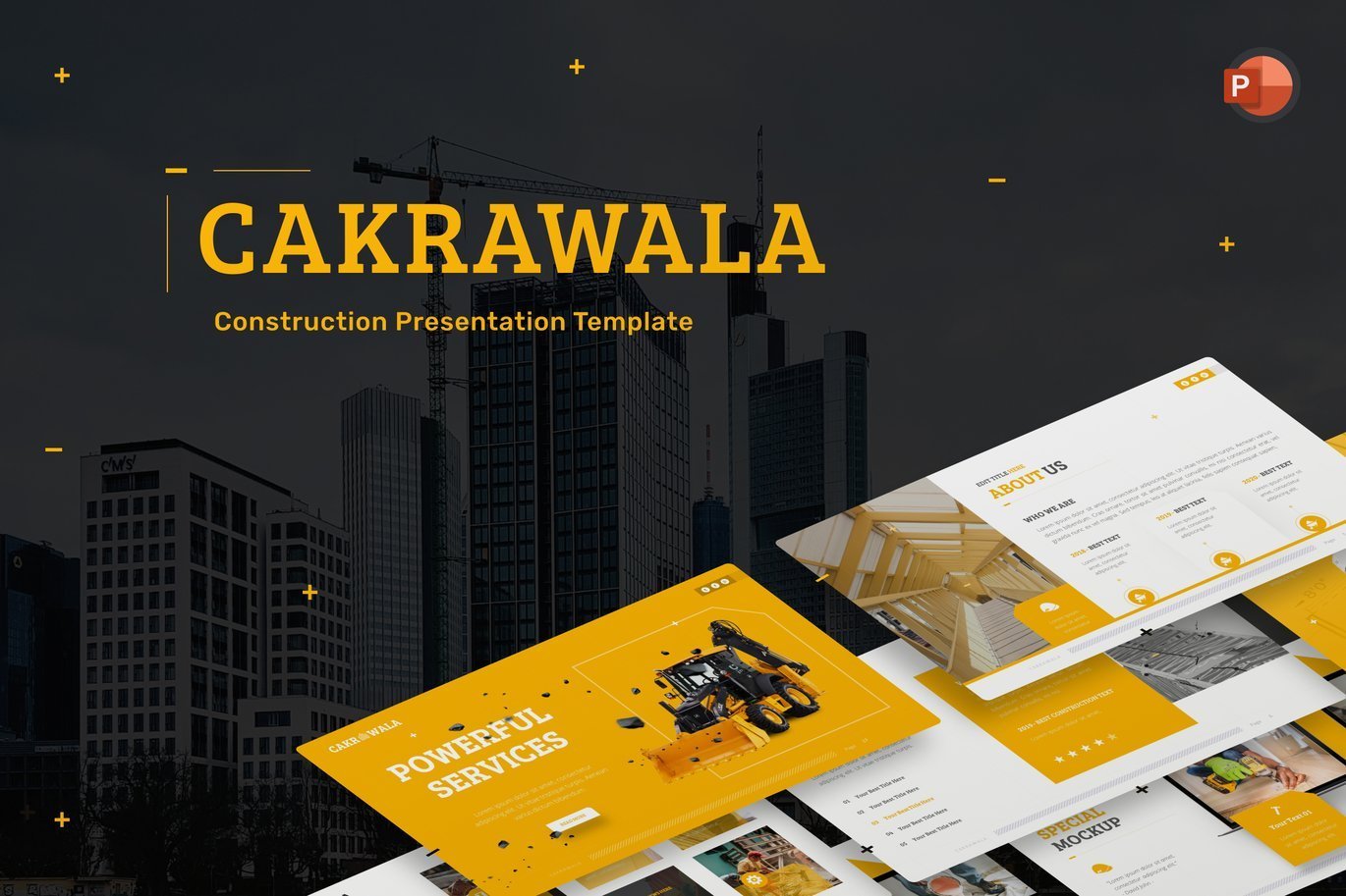 Cakrawala Construction Powerpoint Template