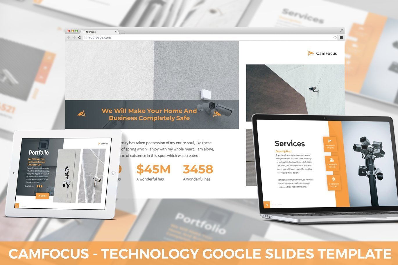 Camfocus - Technology Google Slides Template