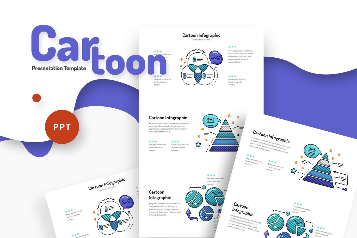 Cartoon Infographic Powerpoint Template