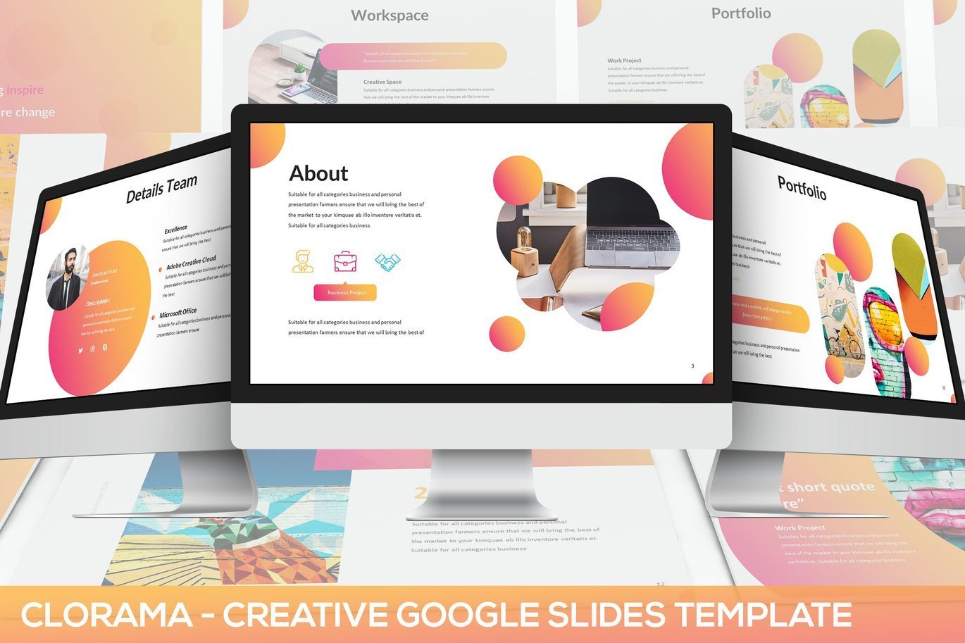 Clorama - Creative Google Slides Template