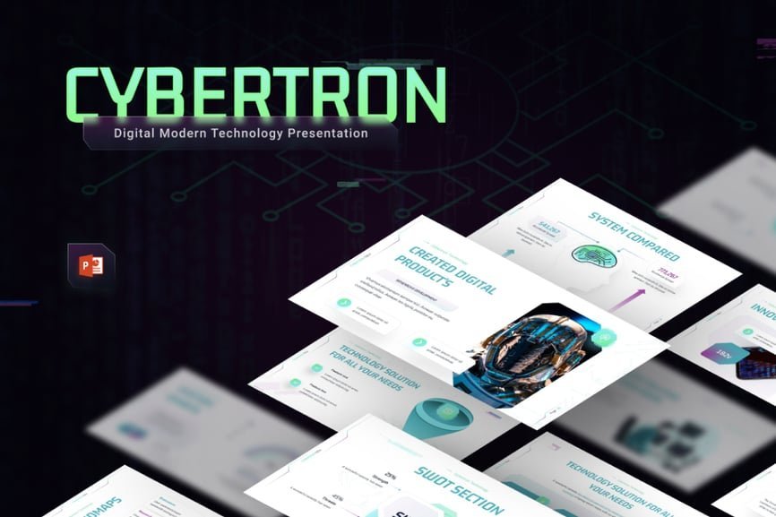 Cybertron Modern Technology PowerPoint Template