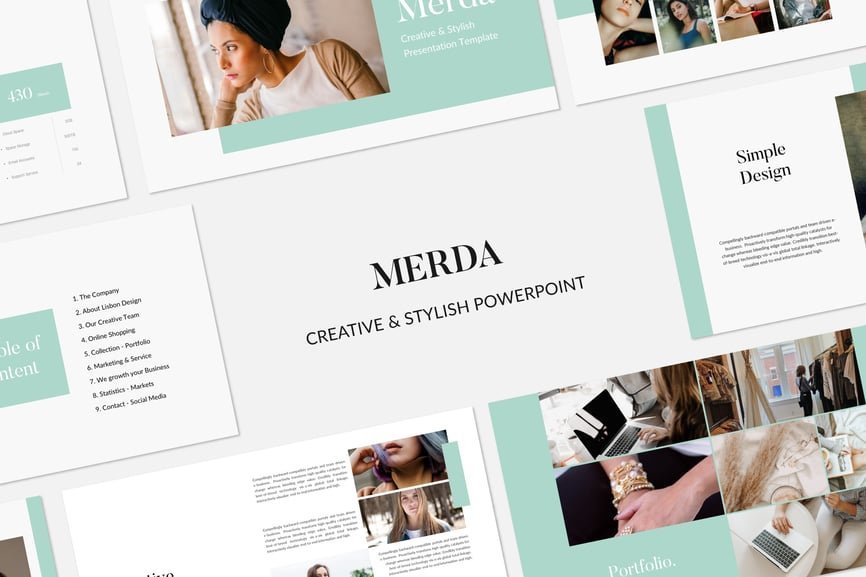 MERDA - Minimal Powerpoint Presentation Template