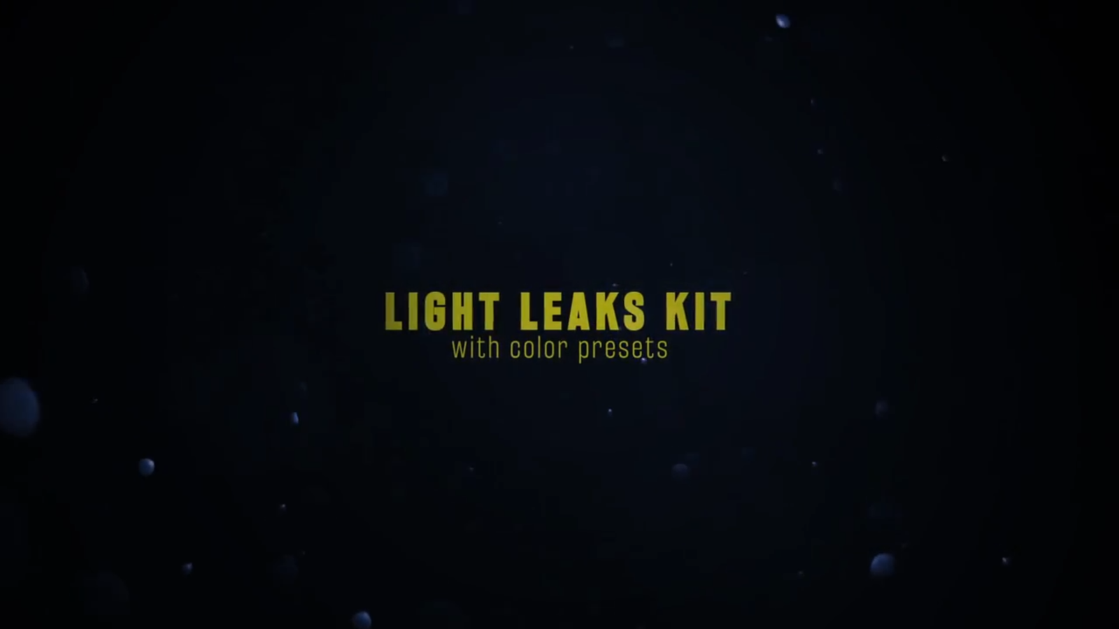Light Leaks With Color Presets