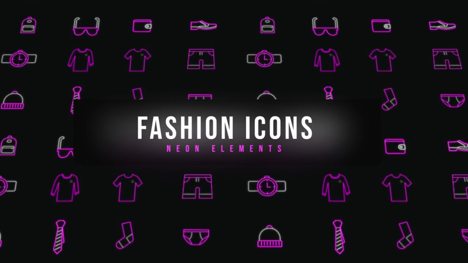 Fashion Neon Icons
