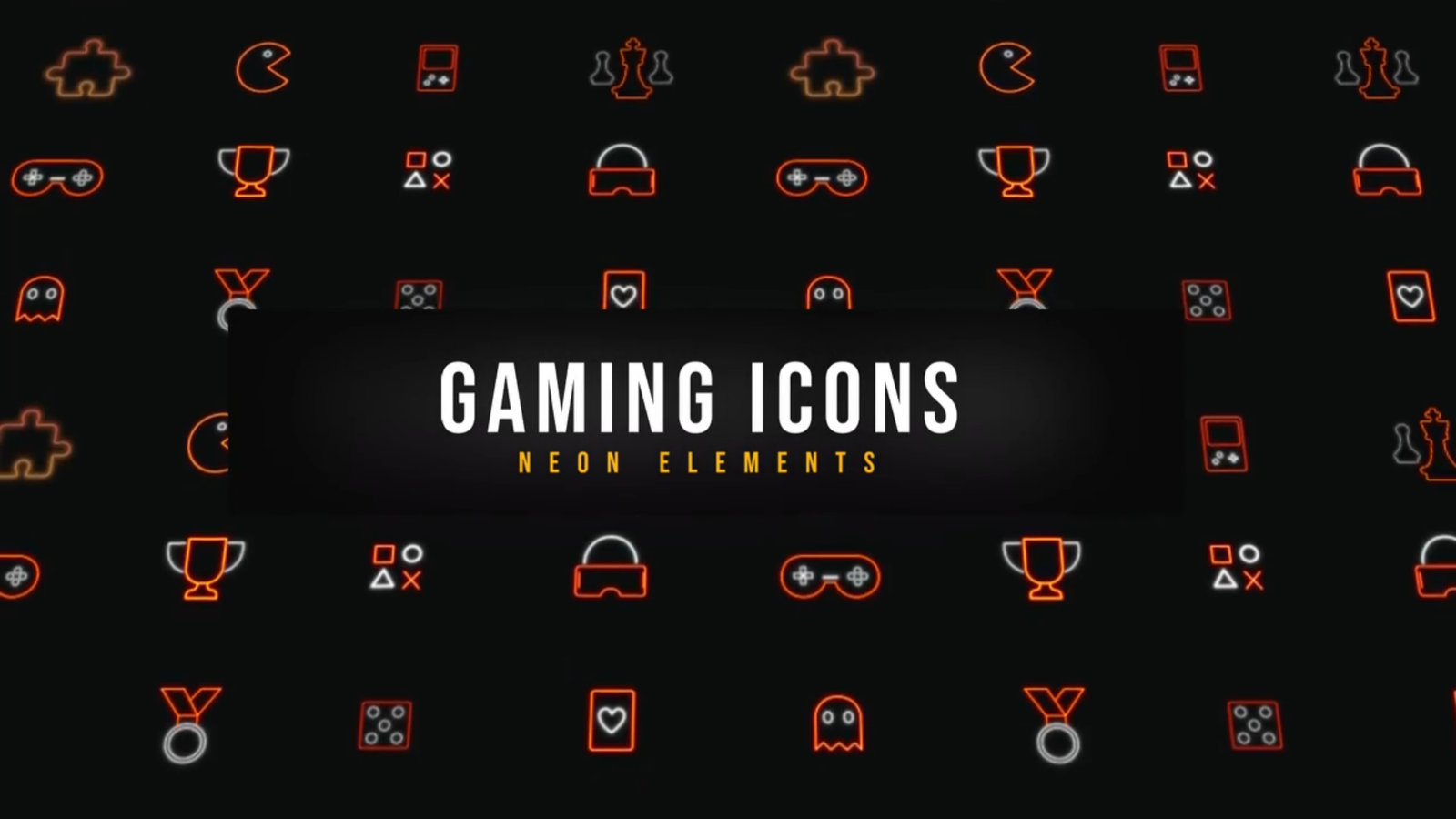 Gaming Neon Icons