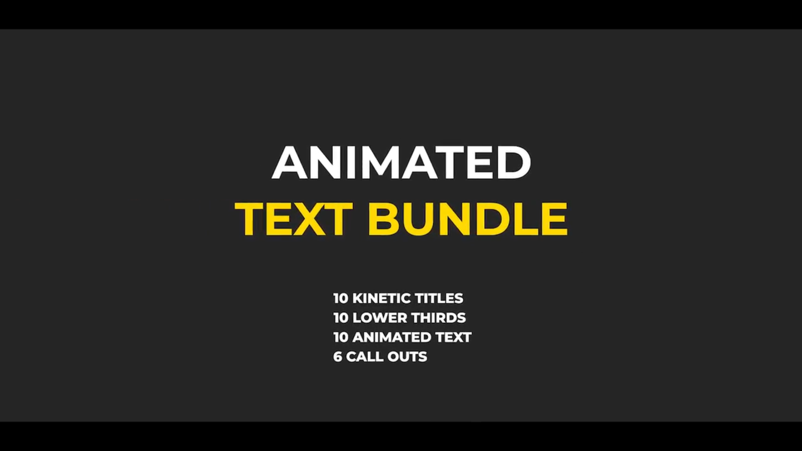 Animated Text Bundle