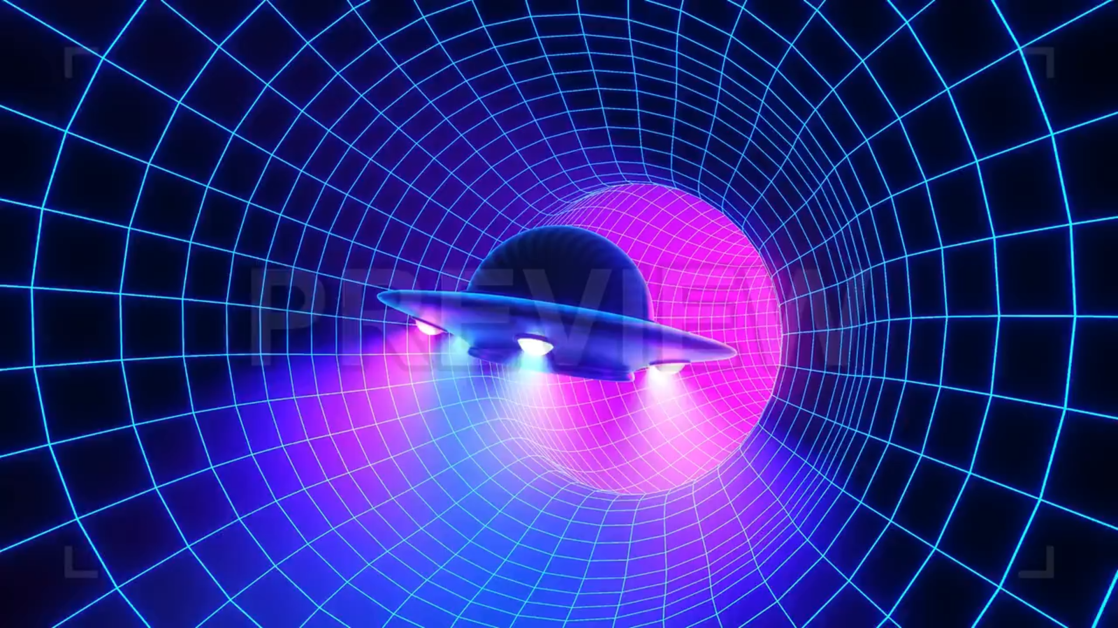 UFO And Space-time Tunnel Vj Loop