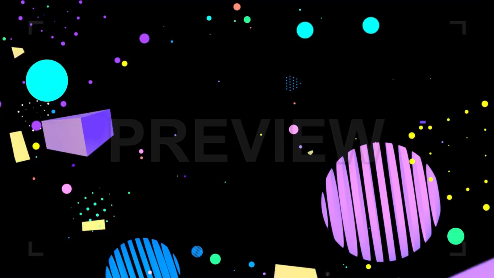 Colorful Geometric Shapes Loop