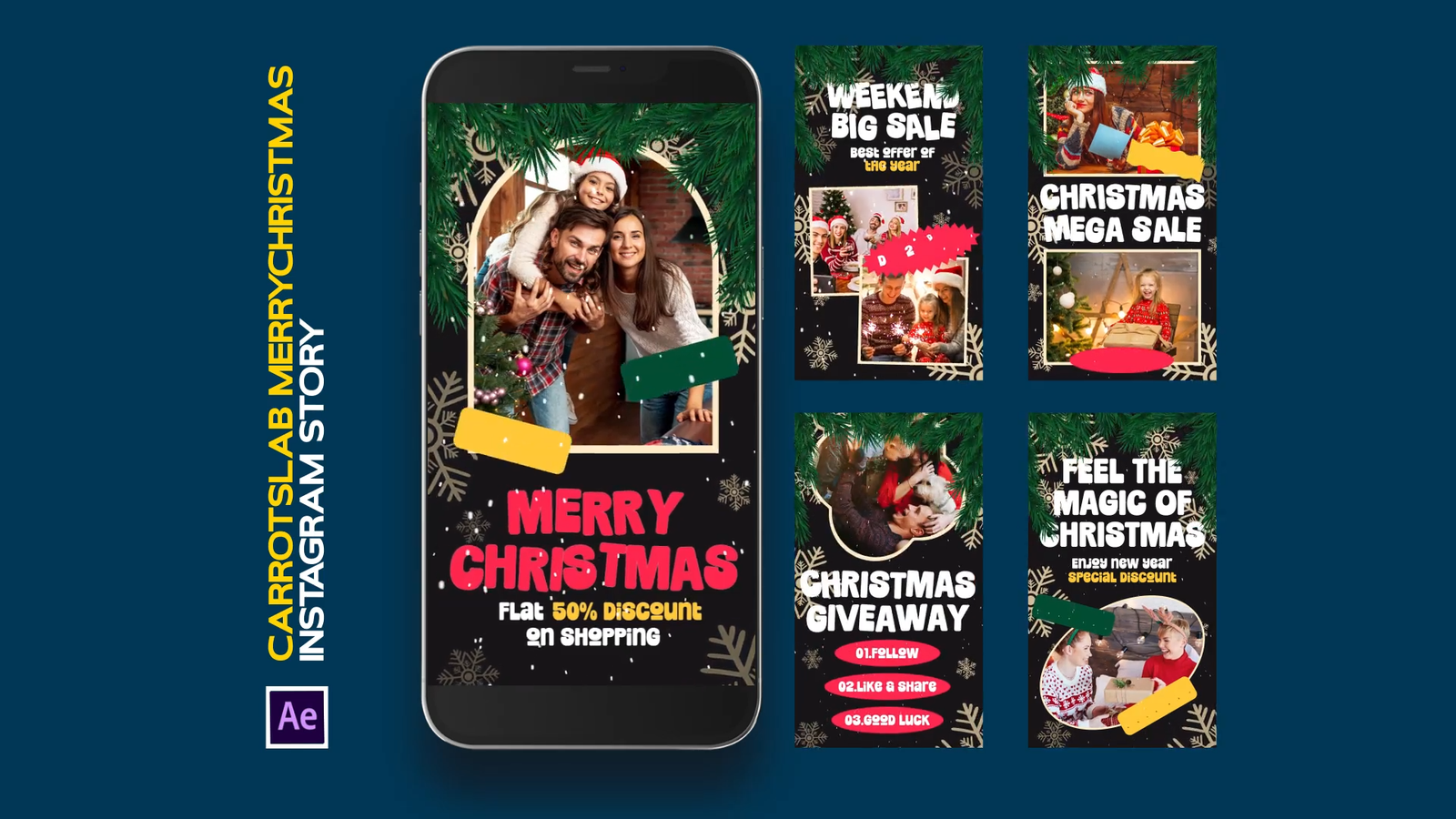 Merry Christmas Instagram Stories