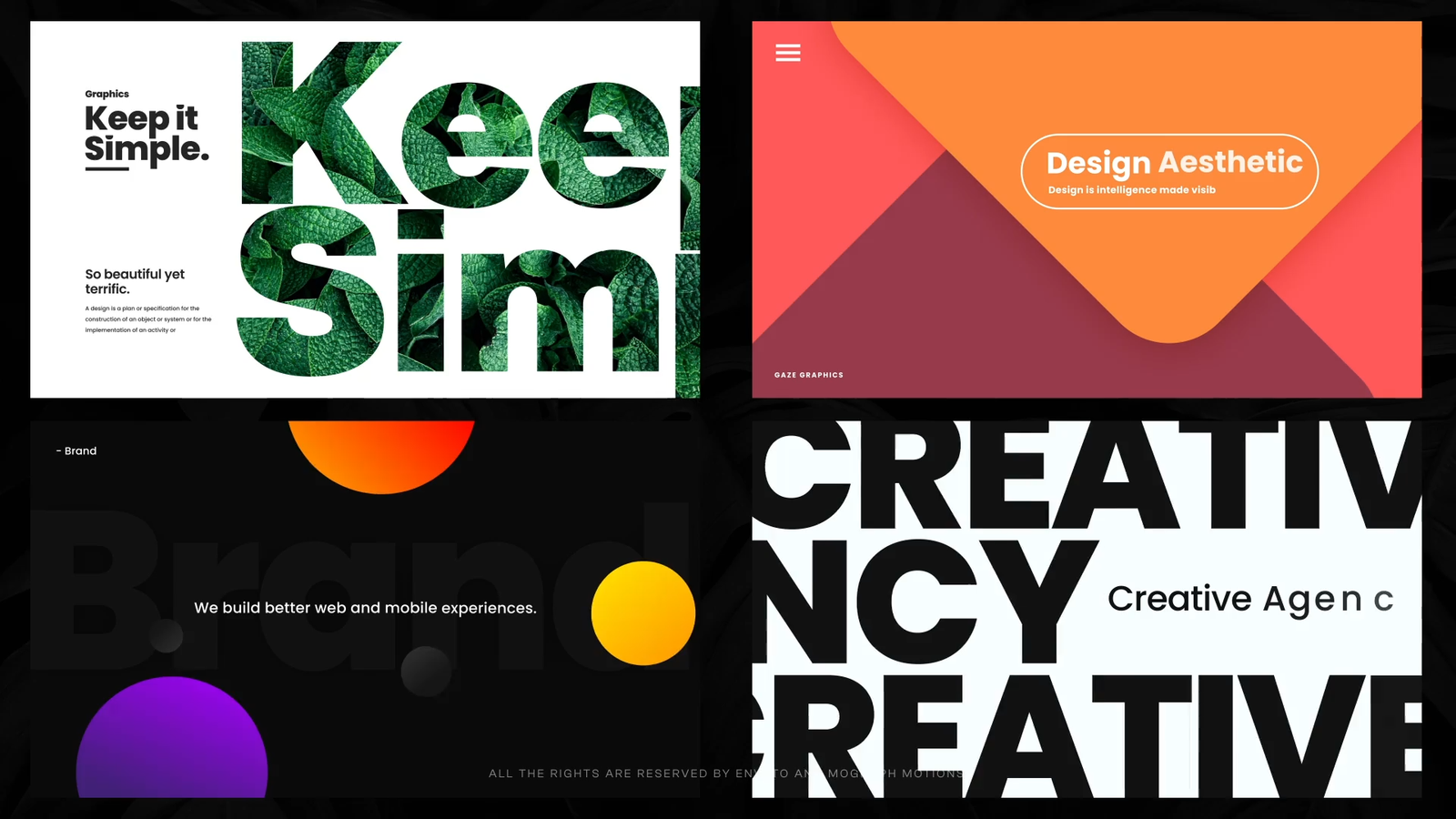 10 Typography Slides VIII