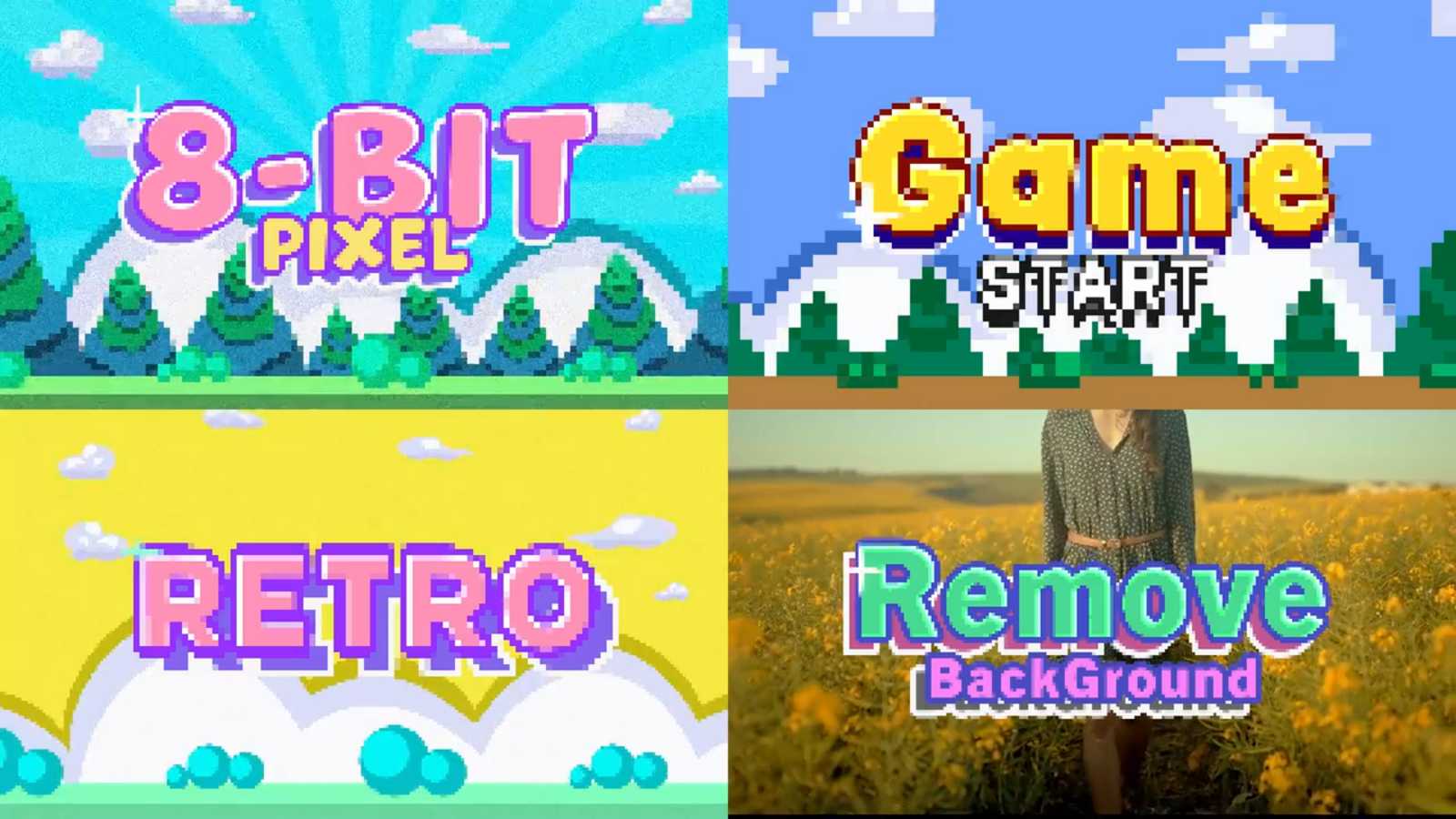 Pixel 8-bit Title