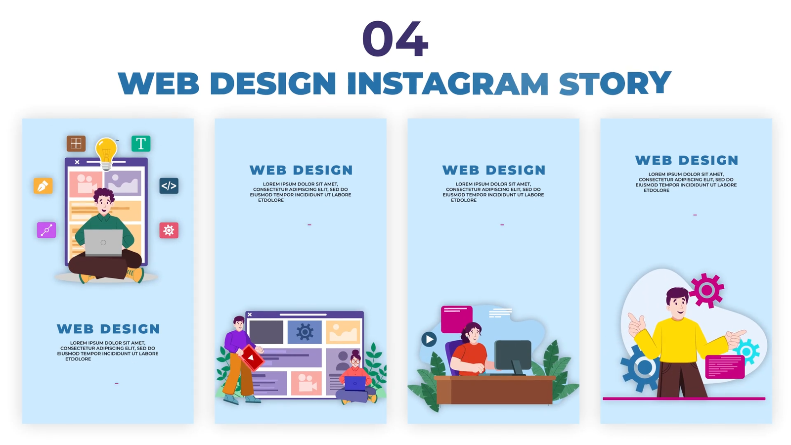 Web Design Development Instagram Story
