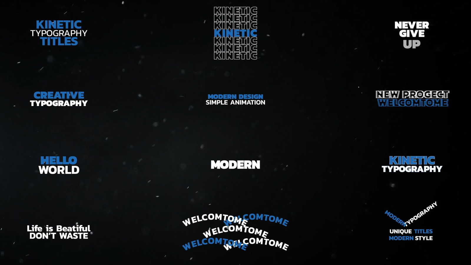 Kinetic Typography Titles | MOGRT