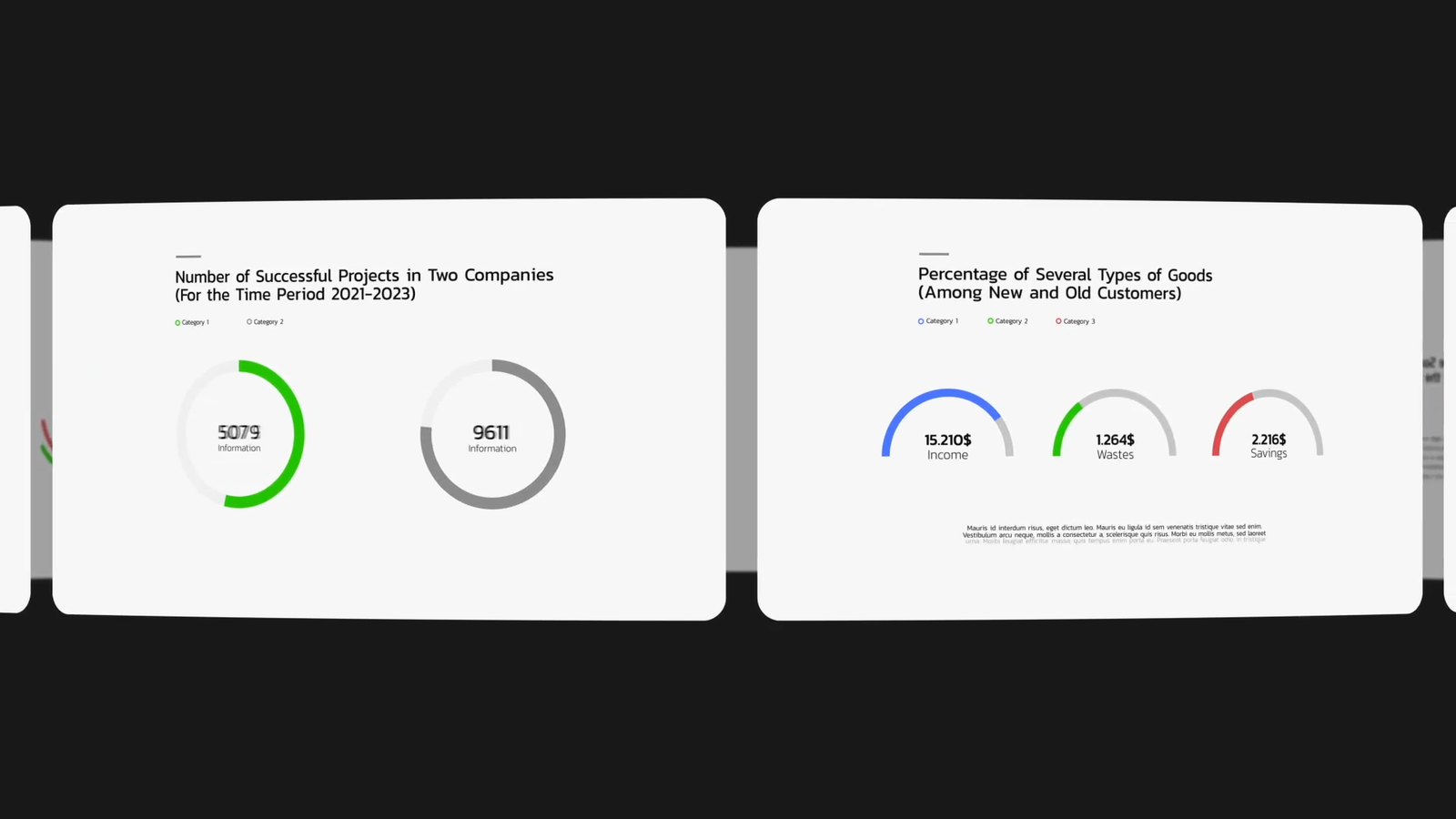 Minimalistic Pie Charts
