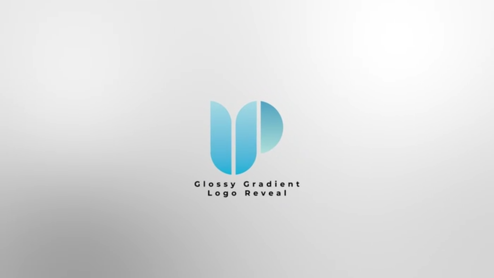 Glossy Gradient Logo Reveal