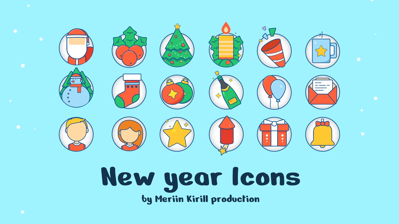 New Year Icons