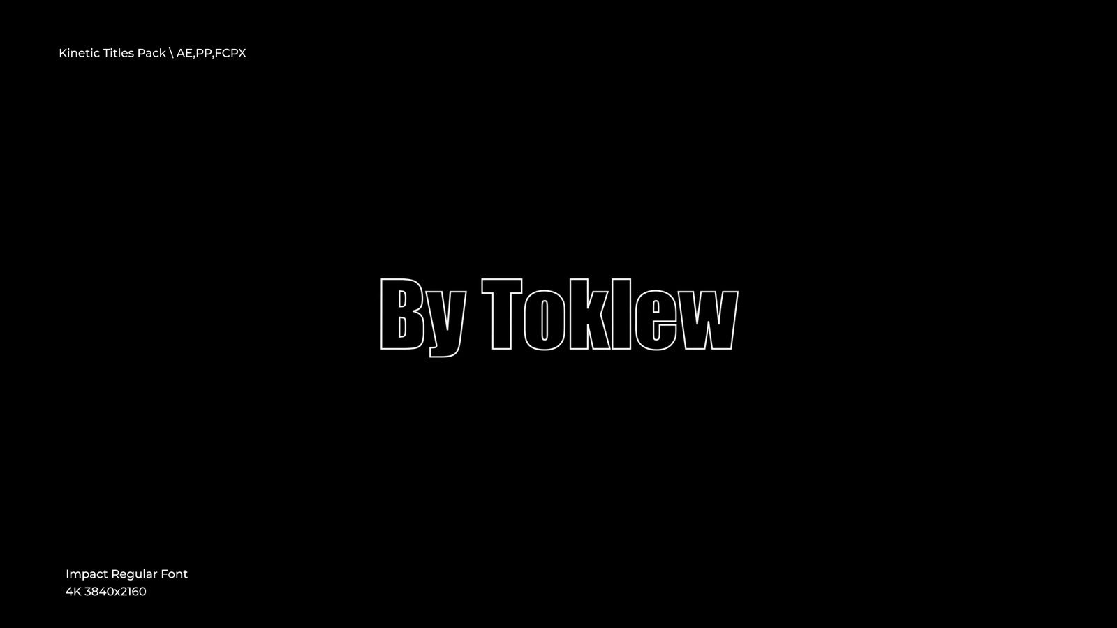 Kinetic Titles | After Effects