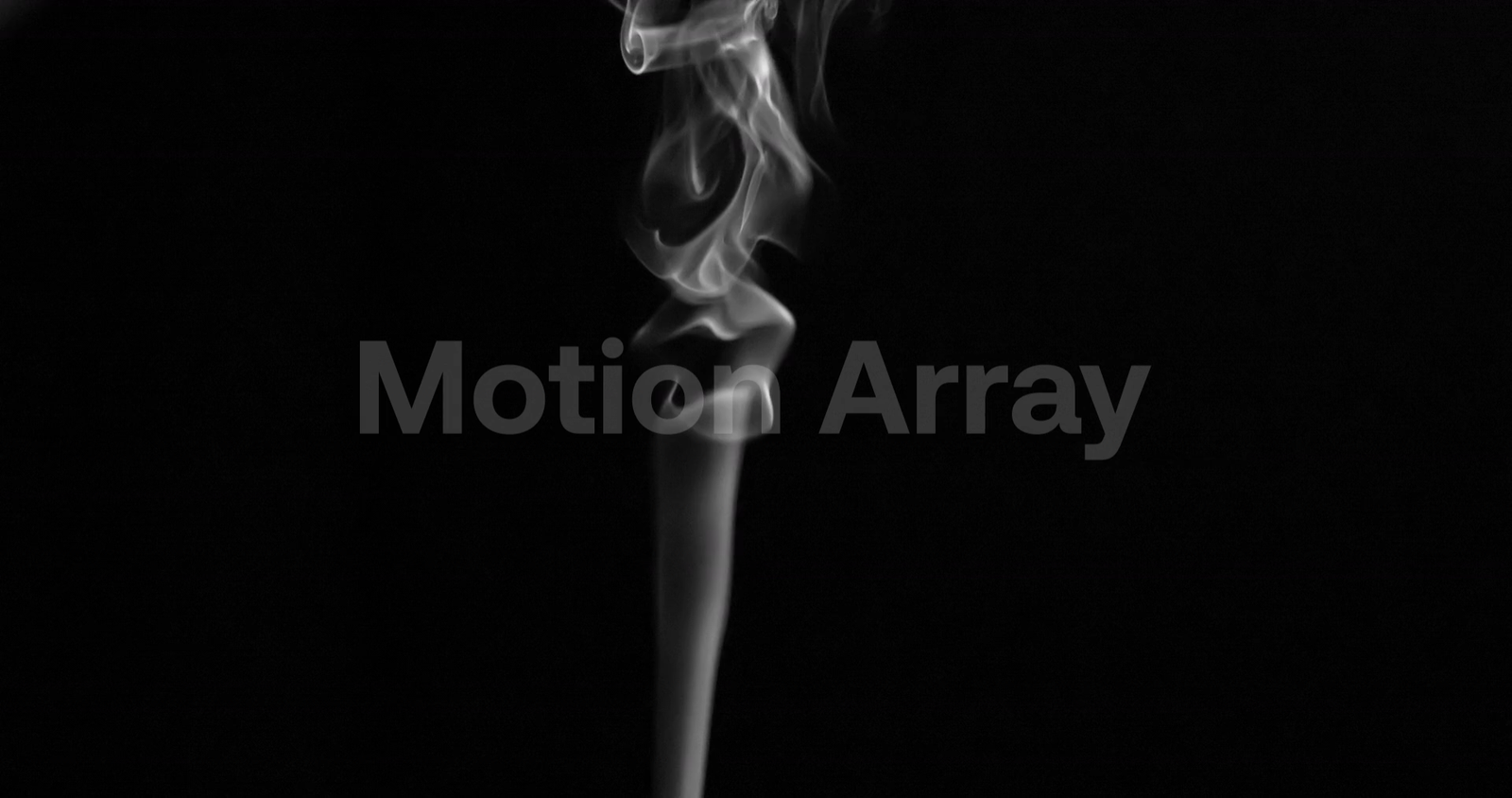 Stream Of White Smoke In Still Air