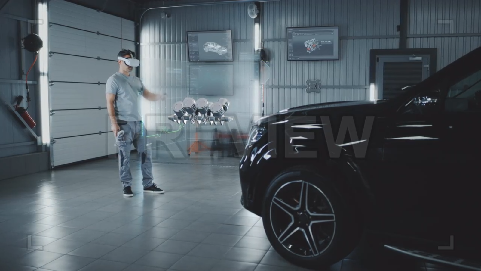 Assembling Car Engine With VR