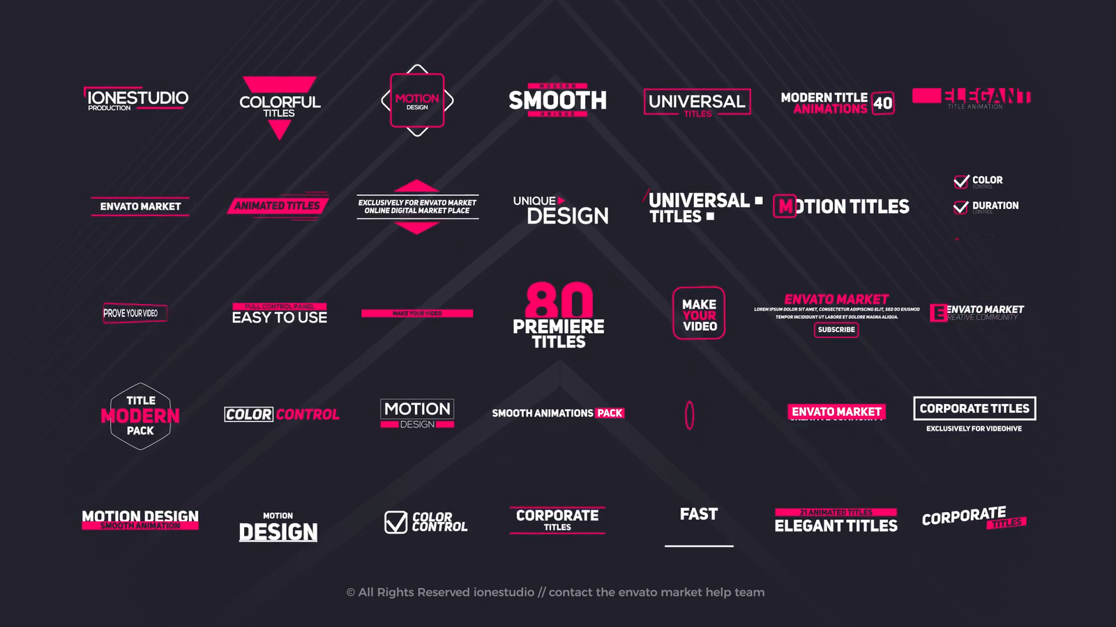 Minimal Titles Pack