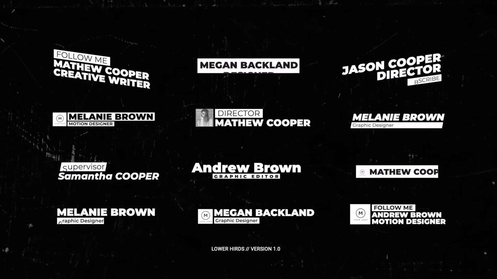 Trendy Lower Thirds | AE