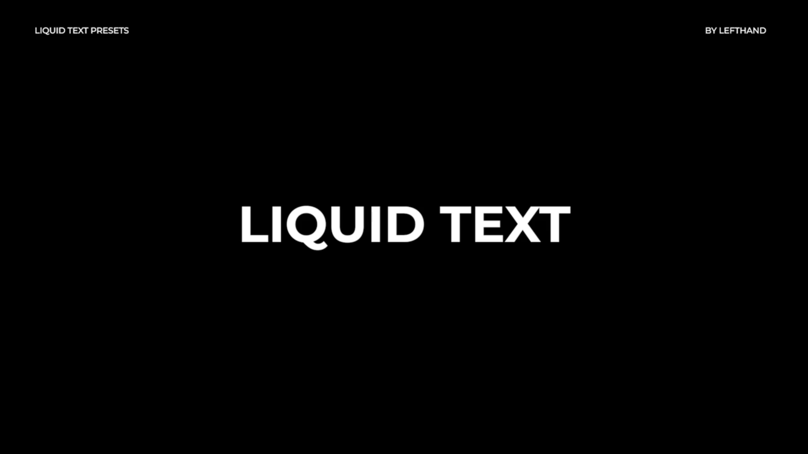 Liquid Text Animator