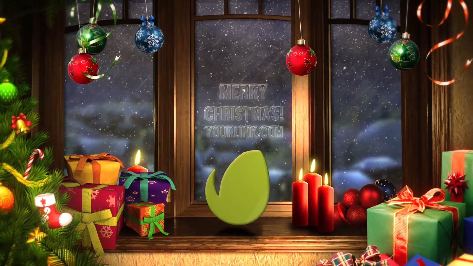 Christmas Home Logo for Premiere Pro