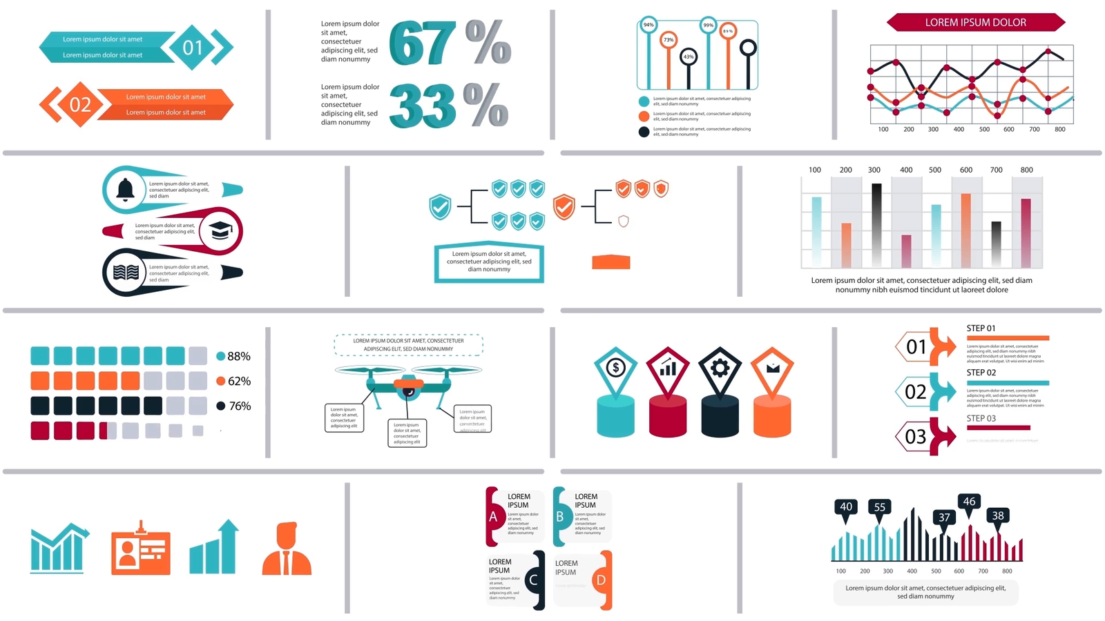 Infographics Vol.24 for Premiere Pro