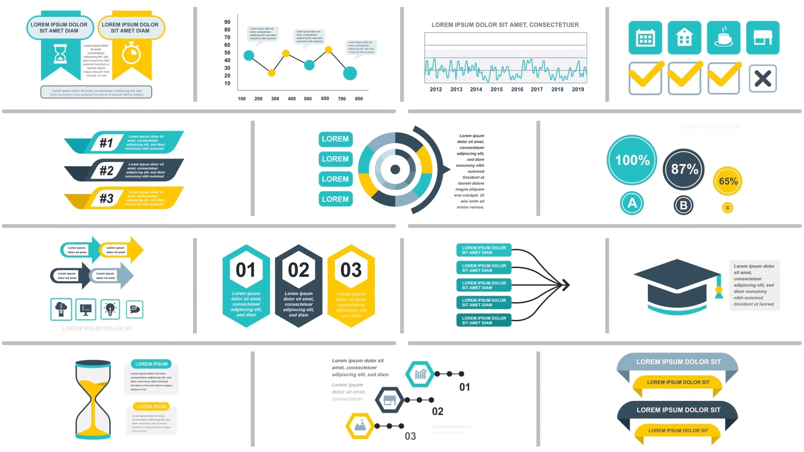 Infographics Vol.16 for Premiere Pro
