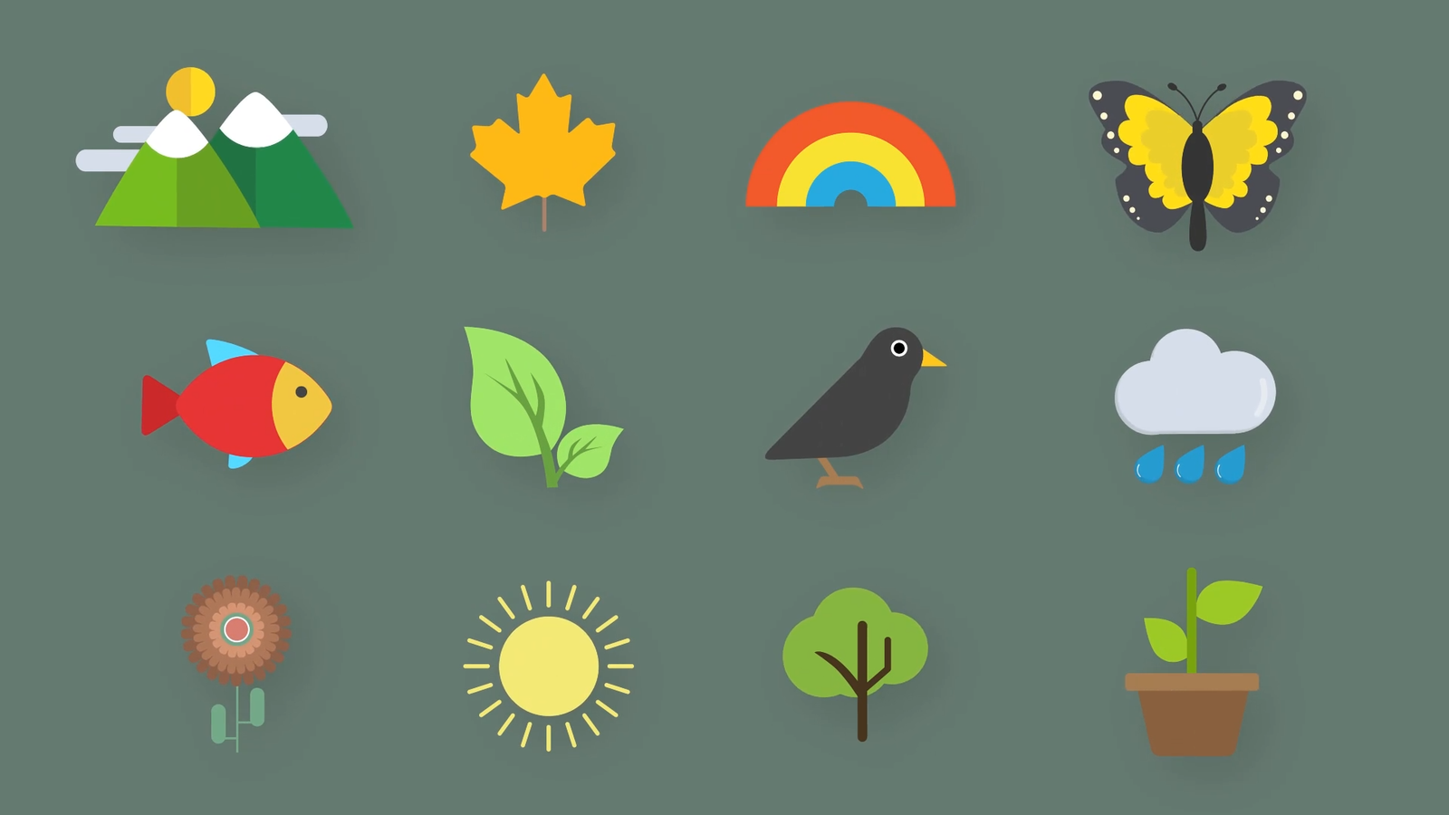 Nature Animated Icons