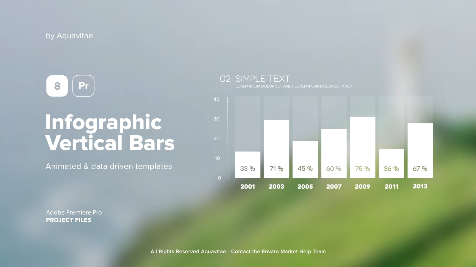 Infographic Vertical Bar Charts l MOGRT for Premiere Pro