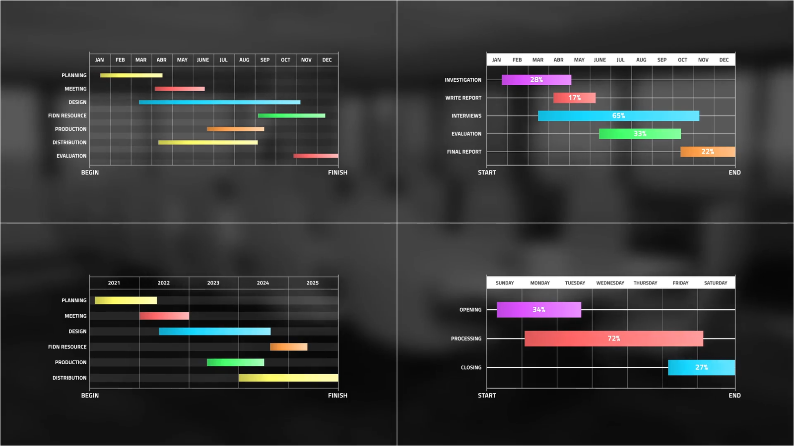 Gantt Chart Infographic | Premiere Pro