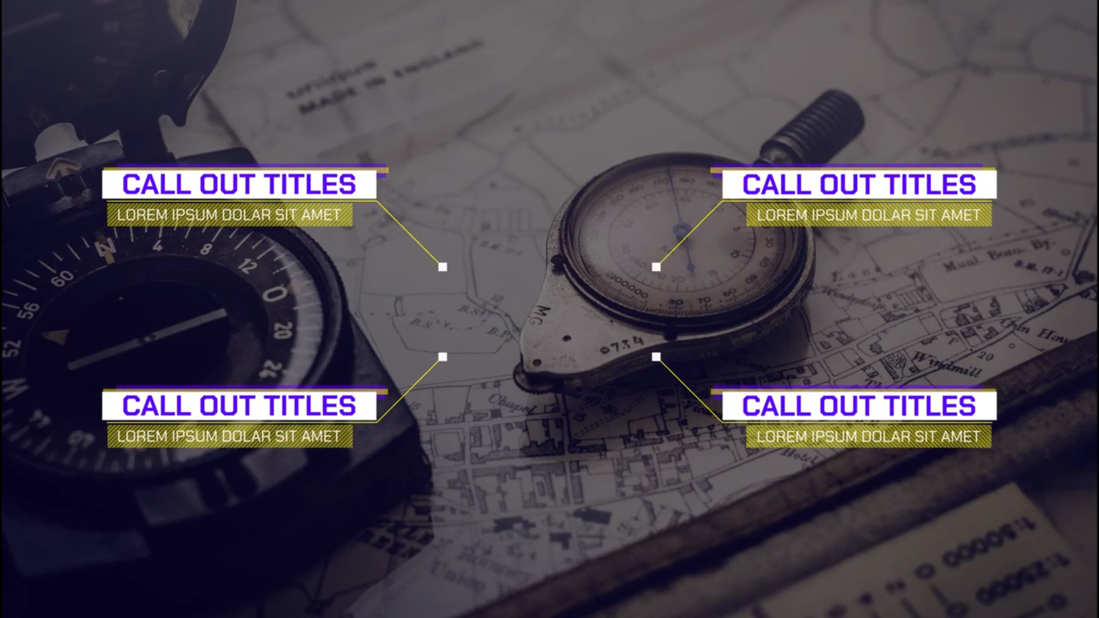Glitch Call Out Titles 4k