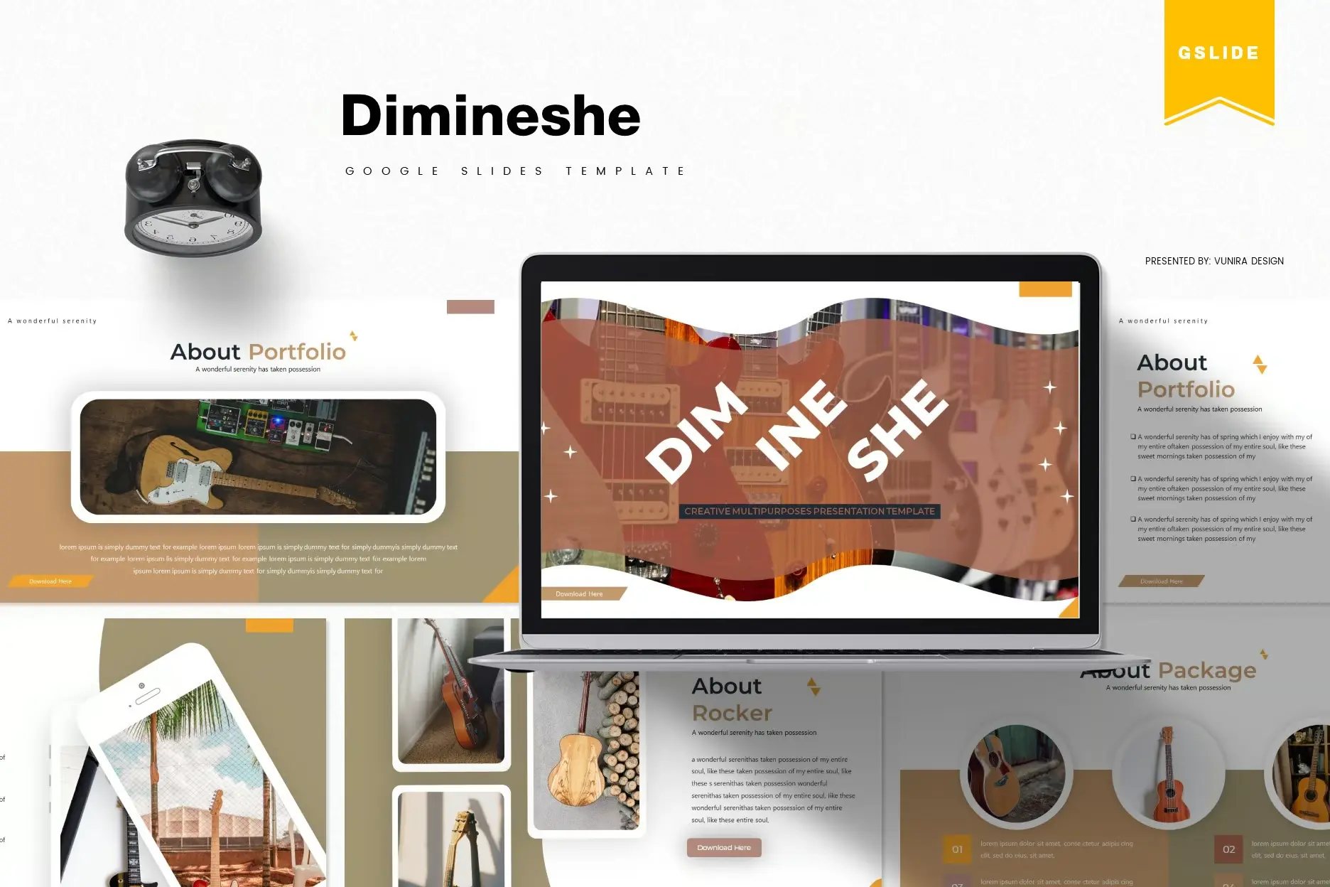 Dimineshe | Google Slides Template