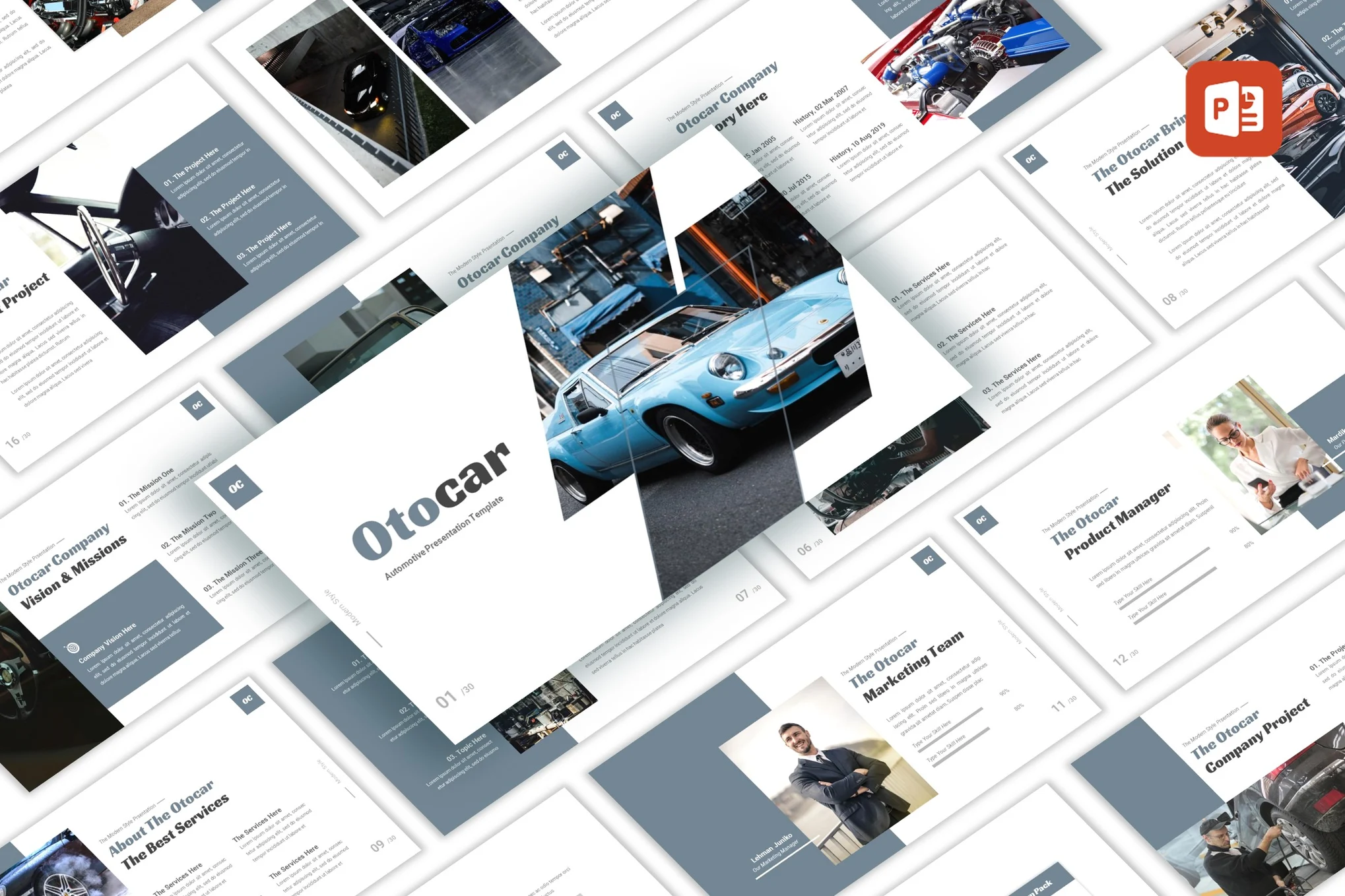 Otocar - Automotive PowerPoint Template