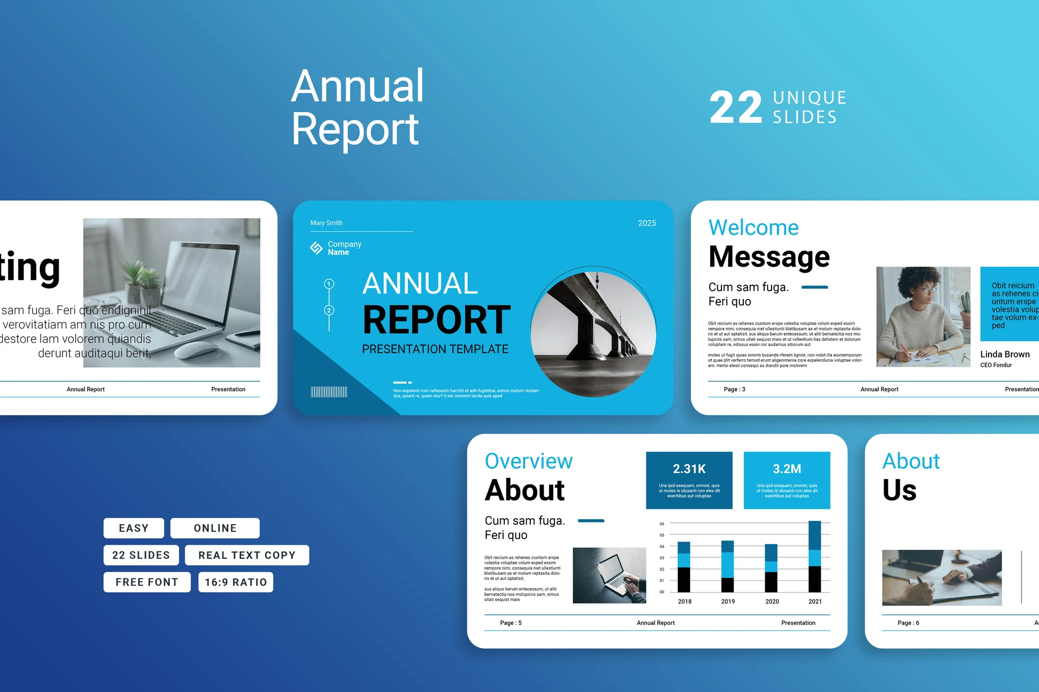Annual Report Powerpoint Presentation Template