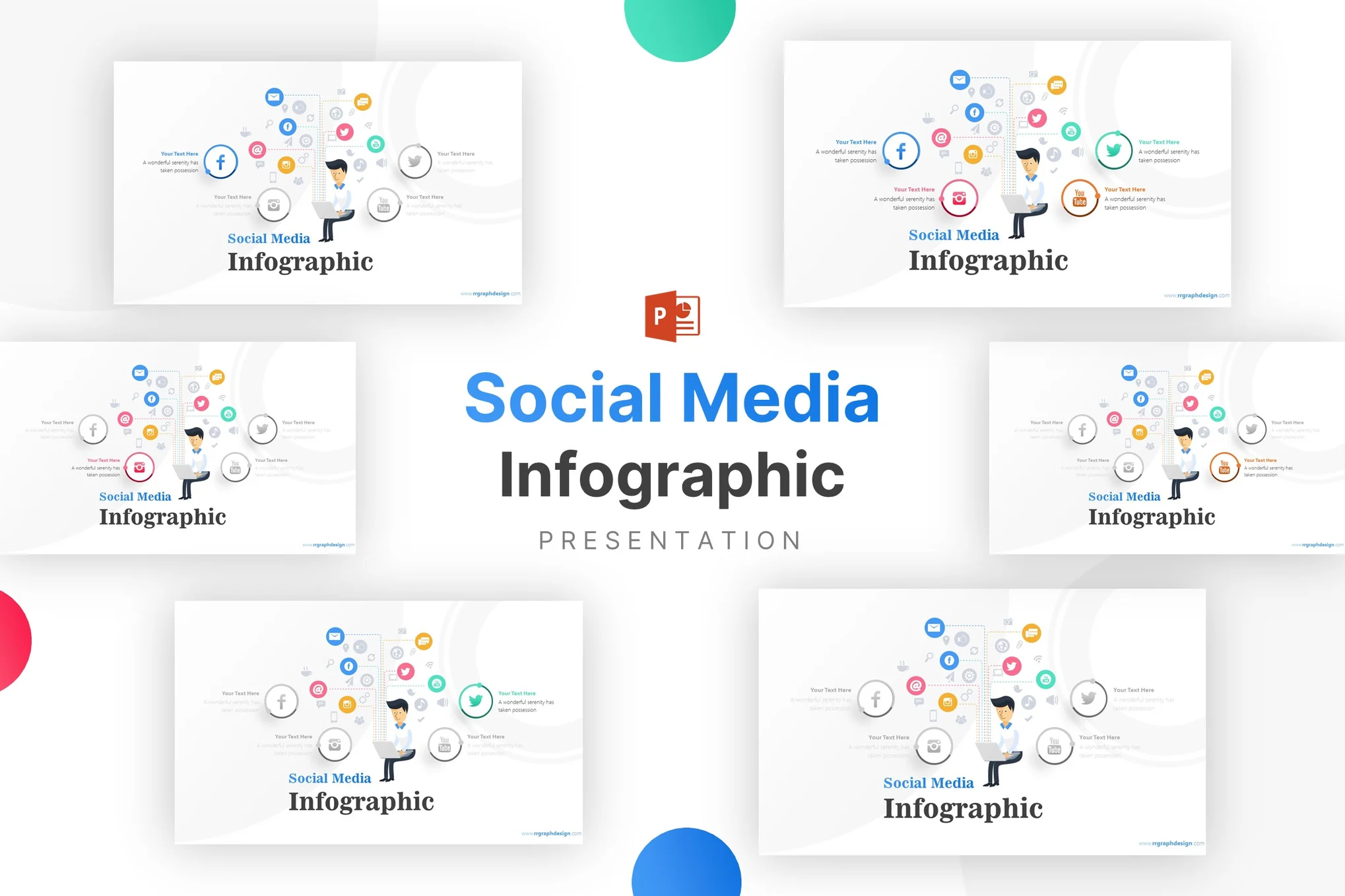 Social Media and Technology Icons Infographic