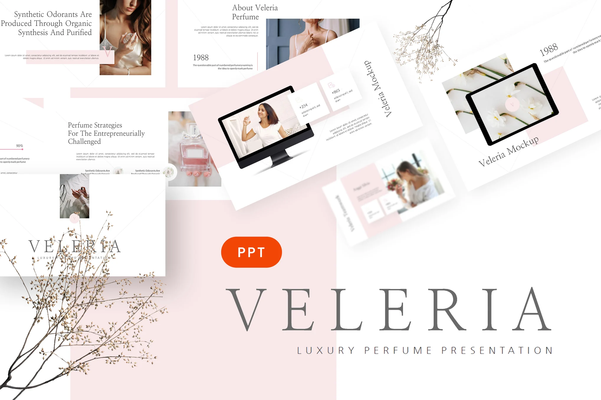 Veleria - Luxury Perfume Powerpoint Template