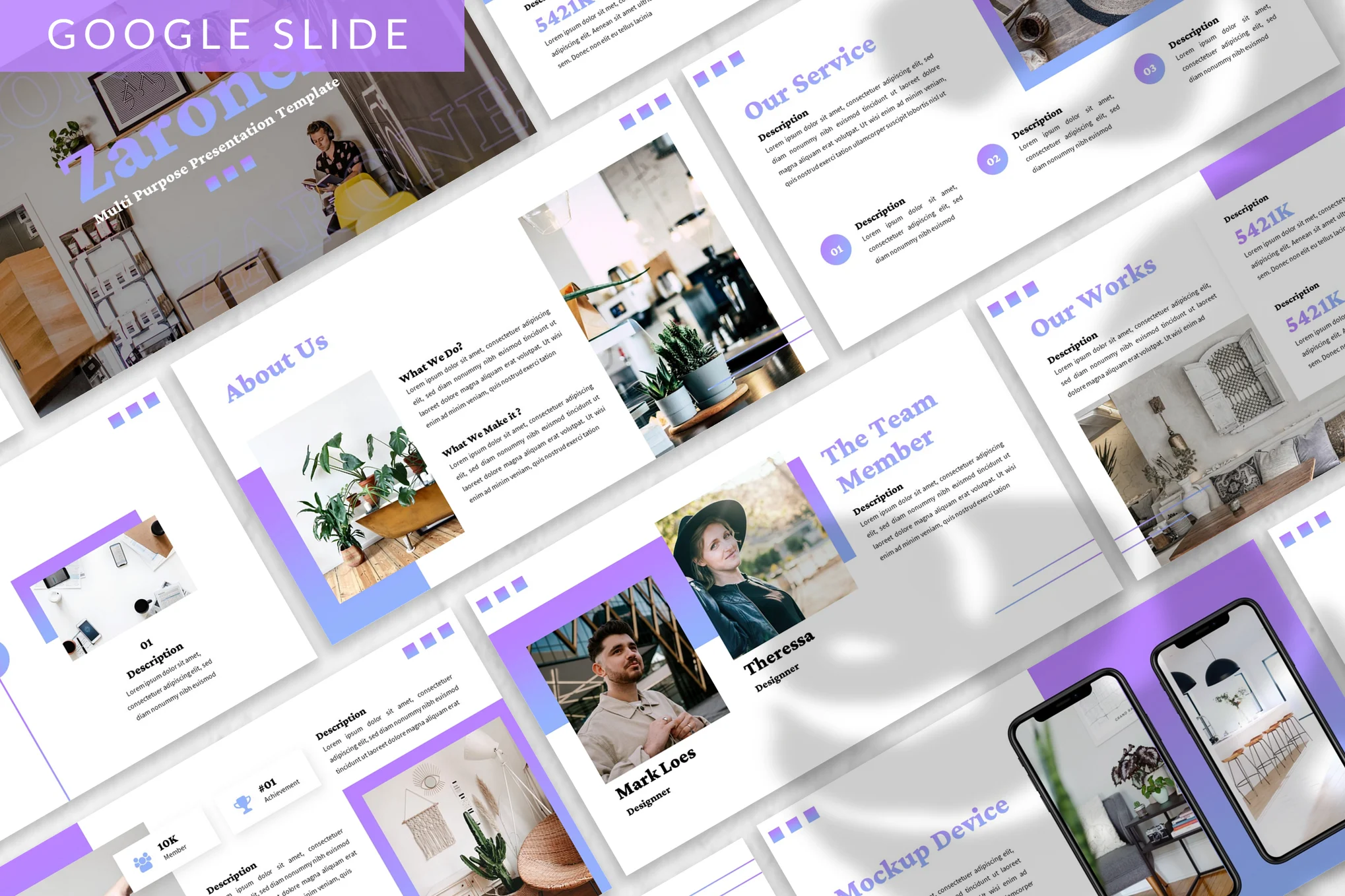 Zaroner - Business Google Slide Template