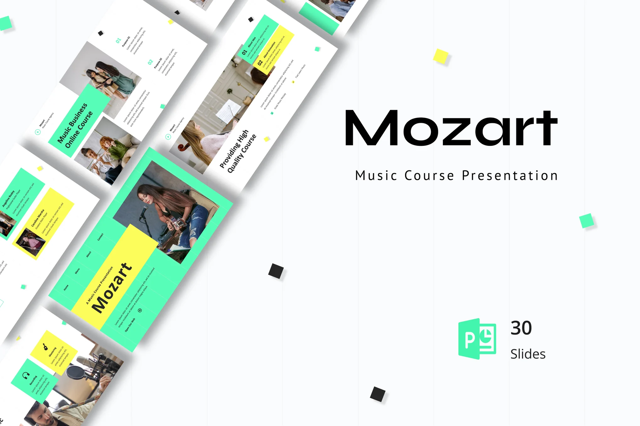 Mozart - Music Course Presentation PowerPoint