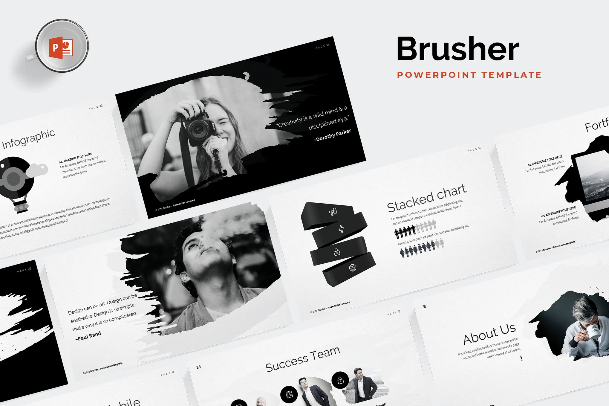 Brusher Powerpoint Template