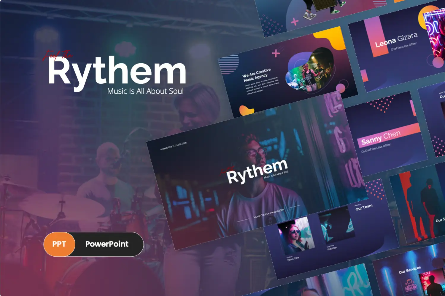 Rythem – Music Creative PowerPoint Template