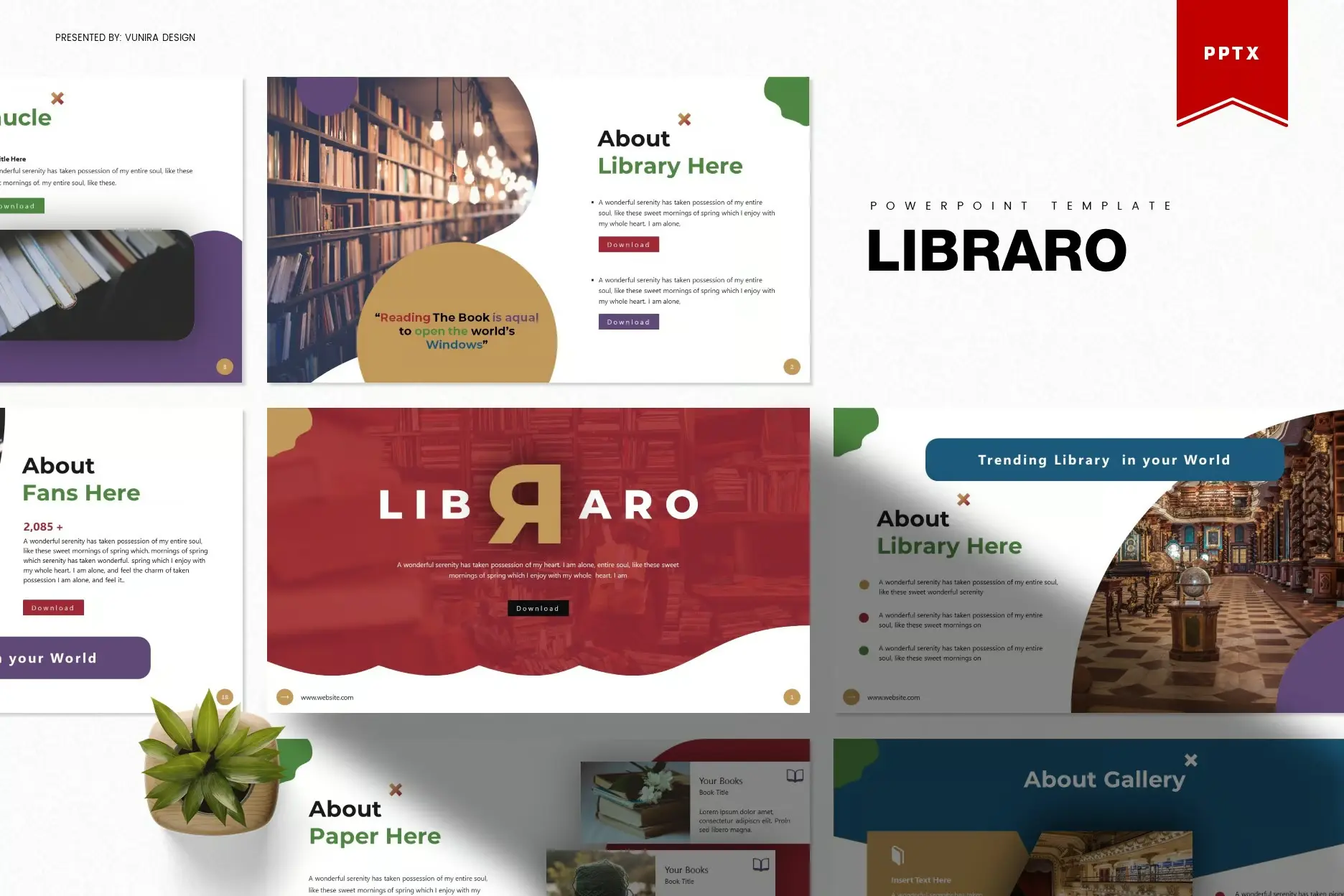 Library - Classic Powerpoint Template